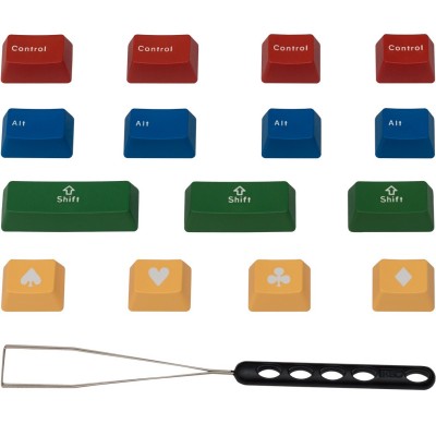 Vortex RGBY PBT Double Shot Keycap Set