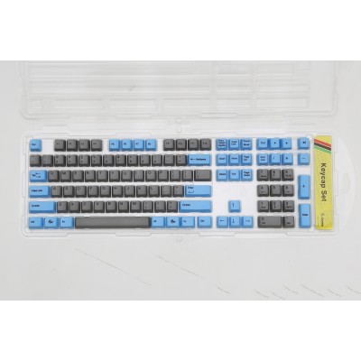 Ducky Blue & Gray PBT Dye Sublimated Keycap Set