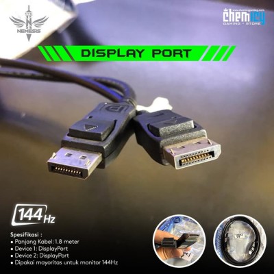 NYK Kabel DisplayPort to DisplayPort 1.8m Display Port