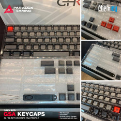 Paradox GSA Keycaps - Grey Red